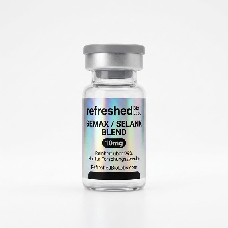 Vial mit Selank + Semax Mix Forschungspeptid